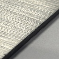 Plaque en aluminium brossé sur mesure - épaisseur 3 mm