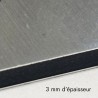 Plaque en aluminium brossé sur mesure - épaisseur 3 mm