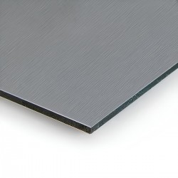 Plaque en aluminium brossé sur mesure - épaisseur 3 mm