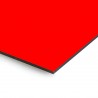 Plaque en aluminium rouge sur mesure - épaisseur 3 mm
