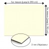 Plaque en aluminium blanc cassé sur mesure - épaisseur 3 mm