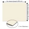 Plaque en aluminium blanc ivoire sur mesure - épaisseur 3 mm