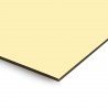 Plaque en aluminium blanc crème sur mesure - épaisseur 3 mm