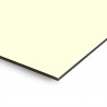 Plaque en aluminium blanc écru sur mesure - épaisseur 3 mm