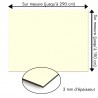 Plaque en aluminium blanc écru sur mesure - épaisseur 3 mm