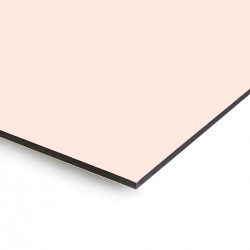 Plaque en aluminium blanc coquille d'oeuf sur mesure - épaisseur 3 mm