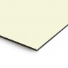 Plaque en aluminium blanc beige clair sur mesure - épaisseur 3 mm