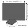 Plaque en aluminium ﻿grise sur mesure - épaisseur 3 mm