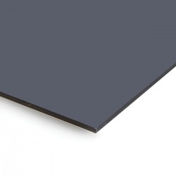 Plaque en aluminium gris ardoise sur mesure - épaisseur 3 mm