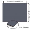 Plaque en aluminium gris ardoise sur mesure - épaisseur 3 mm
