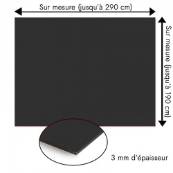 Plaque en aluminium gris anthracite sur mesure - épaisseur 3 mm