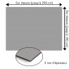 Plaque en aluminium gris souris sur mesure - épaisseur 3 mm