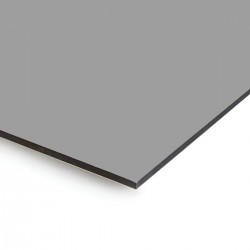 Plaque en aluminium gris souris sur mesure - épaisseur 3 mm