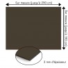 Plaque en aluminium gris taupe sur mesure - épaisseur 3 mm