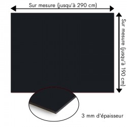 Plaque en aluminium gris foncé sur mesure - épaisseur 3 mm