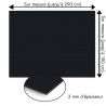 Plaque en aluminium gris foncé sur mesure - épaisseur 3 mm