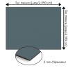 Plaque en aluminium gris bleu sur mesure - épaisseur 3 mm