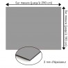 Plaque en aluminium gris nuage sur mesure - épaisseur 3 mm