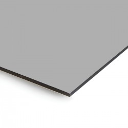Plaque en aluminium gris acier sur mesure - épaisseur 3 mm