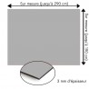 Plaque en aluminium gris acier sur mesure - épaisseur 3 mm