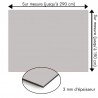 Plaque en aluminium gris urbain sur mesure - épaisseur 3 mm