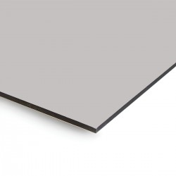 Plaque en aluminium gris urbain sur mesure - épaisseur 3 mm