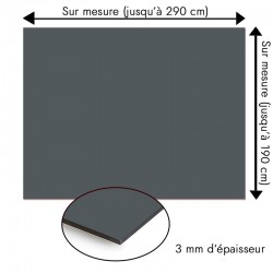 Plaque en aluminium gris charbon sur mesure - épaisseur 3 mm