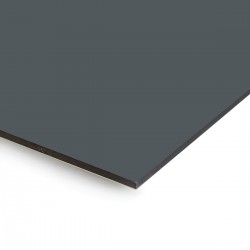 Plaque en aluminium gris charbon sur mesure - épaisseur 3 mm