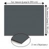 Plaque en aluminium gris charbon sur mesure - épaisseur 3 mm