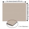 Plaque en aluminium gris sable sur mesure - épaisseur 3 mm