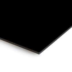 Plaque en aluminium noir charbon sur mesure - épaisseur 3 mm