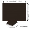 Plaque en aluminium noir réglisse sur mesure - épaisseur 3 mm