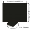 Plaque en aluminium noir corbeau sur mesure - épaisseur 3 mm