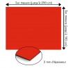 Plaque en aluminium rouge tomate sur mesure - épaisseur 3 mm