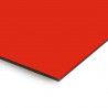 Plaque en aluminium rouge tomate sur mesure - épaisseur 3 mm