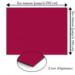 Plaque en aluminium pourpre sur mesure - épaisseur 3 mm