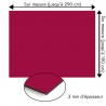 Plaque en aluminium pourpre sur mesure - épaisseur 3 mm