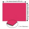 Plaque en aluminium rouge cerise sur mesure - épaisseur 3 mm