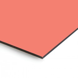 Plaque en aluminium rouge clair sur mesure - épaisseur 3 mm