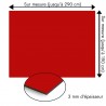 Plaque en aluminium rouge foncé sur mesure - épaisseur 3 mm