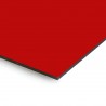 Plaque en aluminium rouge foncé sur mesure - épaisseur 3 mm