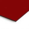 Plaque en aluminium rouge sang sur mesure - épaisseur 3 mm
