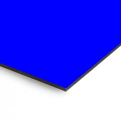 Plaque en aluminium ﻿bleue sur mesure - épaisseur 3 mm