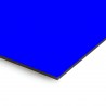 Plaque en aluminium ﻿bleue sur mesure - épaisseur 3 mm