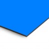 Plaque en aluminium bleu azur sur mesure - épaisseur 3 mm