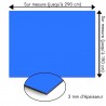 Plaque en aluminium bleu électrique sur mesure - épaisseur 3 mm