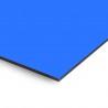 Plaque en aluminium bleu électrique sur mesure - épaisseur 3 mm