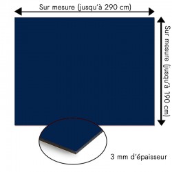 Plaque en aluminium bleu marine sur mesure - épaisseur 3 mm