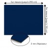 Plaque en aluminium bleu marine sur mesure - épaisseur 3 mm