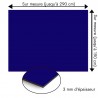 Plaque en aluminium bleu nuit sur mesure - épaisseur 3 mm